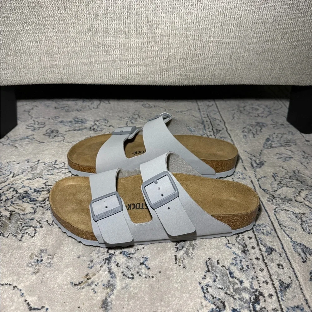 Birkenstock Arizona Birko-Flor Sandals in Stone Coin